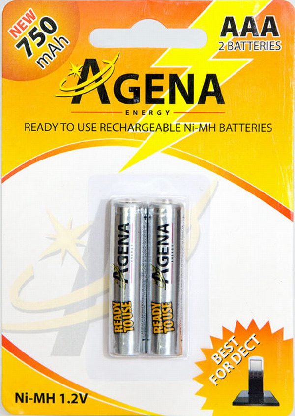 Baterija punjiva 1.5V LR03 1000mAh Agena 1/2
